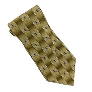Grateful Dead Gold Rhythm Frequency Bob Star Eleventh Set Silk Neck Tie